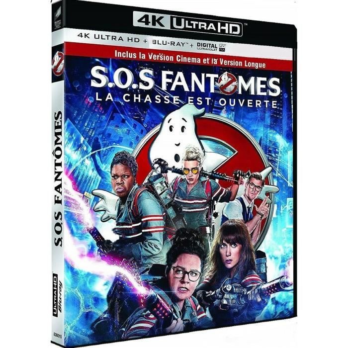 S.O.S Fantômes la chasse est ouverte [ 4K Ultra HD + Bluray + Digital ] Cdiscount DVD