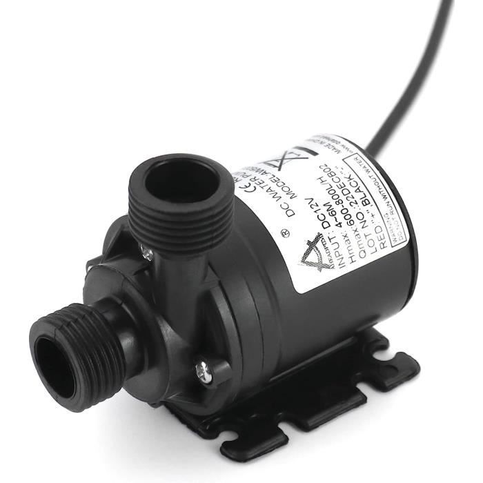 Pompe Submersible 12V 5W Kowaku - Pour Bassin, Hydroponie, Fontaine | Débit 400L/H, Hauteur 1.5m