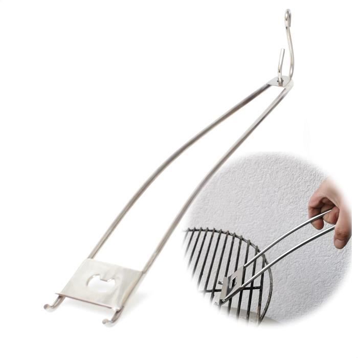 Grille Barbecue Acier Inoxydable 30x45cm - Pour Camping & Pique-nique - Facile à Nettoyer - Lave-vaisselle