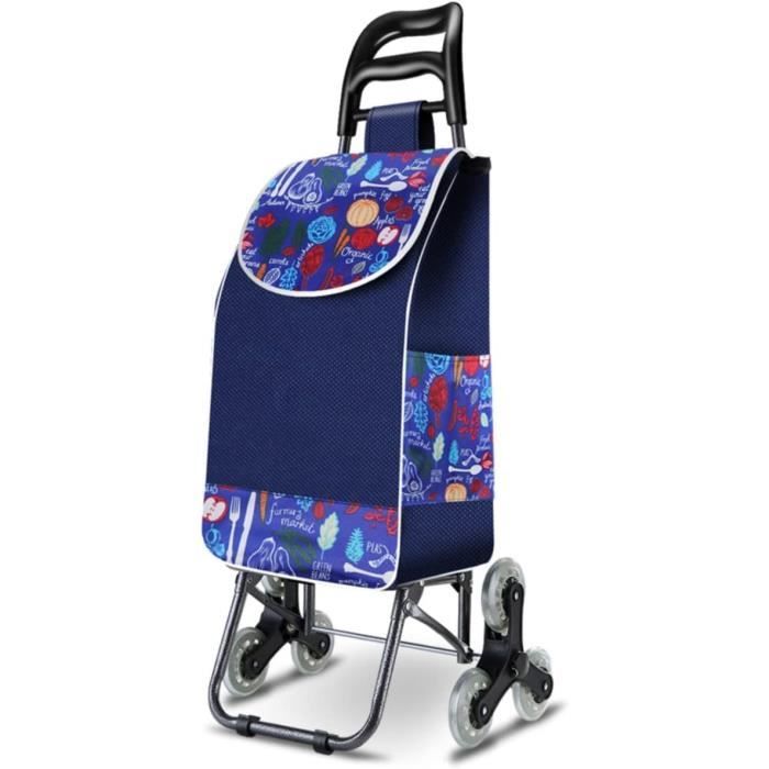 Chariot Pliable Holibanna En Alliage Aluminium - Remorque à Bagages Et Caddie De Courses Portable, Capacité 15kg