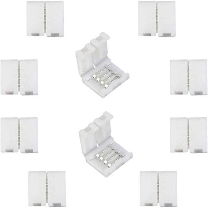 150Pcs 4 Broches Rgb LED Bande Mâle Connecteur Adaptateur Connecteur