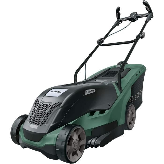 Tondeuse à Gazon Bosch Rotak 32 - 1200W, Largeur De Coupe 32 Cm, Léger 6,8 Kg - Guide-Herbes Pour Bordures