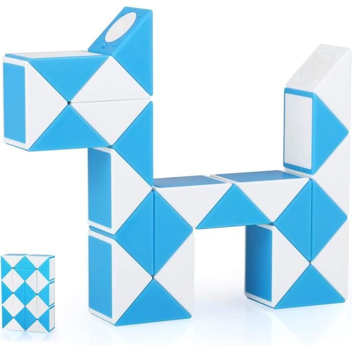 Coolzon Speed Magic Snake Cube 24 Parties 3D Puzzle Toy Snake Puzzles Magic Ruler Twist Puzzle Puzzle Bas de Noel Fulteuses pou290 Cdiscount Jeux Jouets