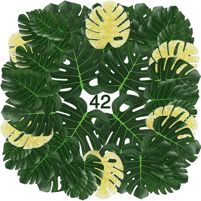 Feuille Palmier 42 pièces Palmier Artificielle Deco Tropicale