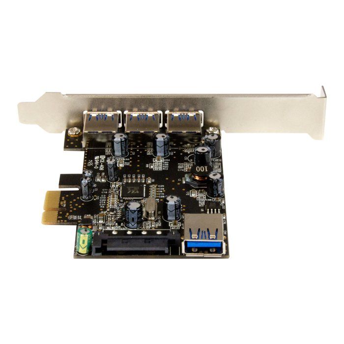 Carte contrôleur PCI Express à 4 ports USB 3.0 – STARTECH – Adaptateur PCIe USB avec UASP
