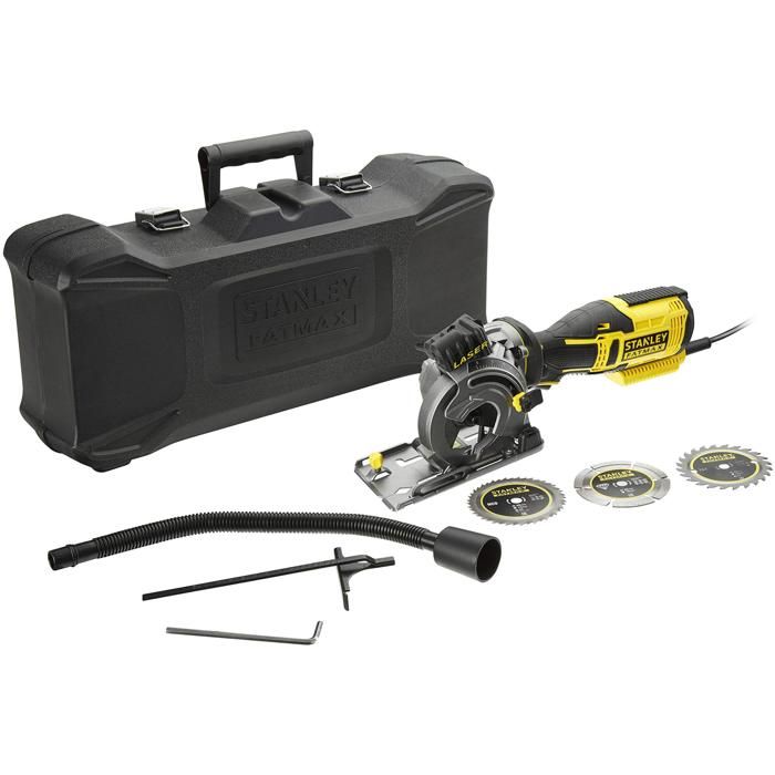 Scie Circulaire Multimatériaux STANLEY FME380K - 650W - Ø 89 mm - Coupe Bois/Métal/Plastique