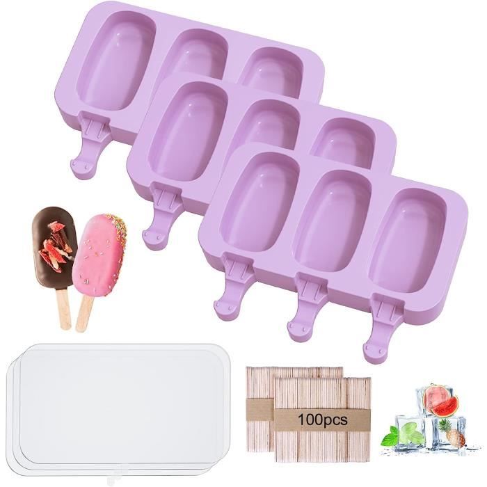 Lot De 20 Moules à Glace Popsicle En Acier Inoxydable - Pour Sucettes Maison, Crème Glacée - Marque Techtongda, Couleur Argent