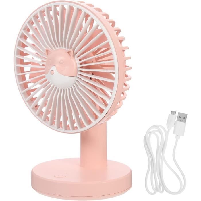 Ventilateur De Table Anti-mouches Rechargeable USB - 2 Vitesses, Effet Holographique, Sécurité Automatique