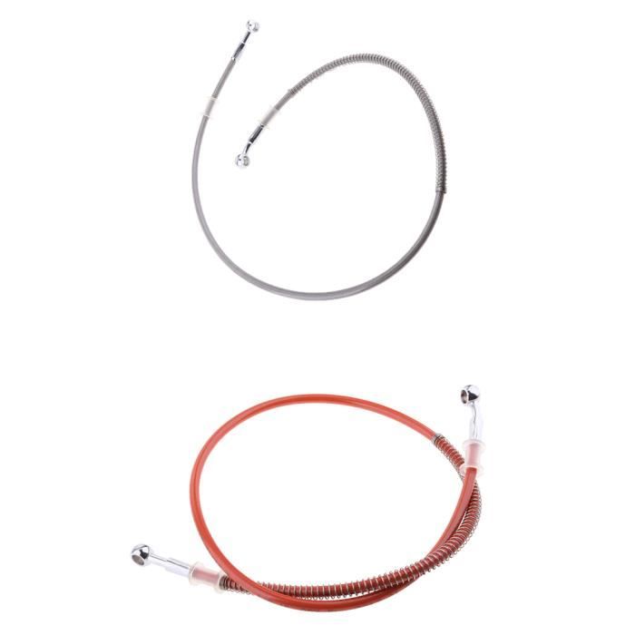 Durite Frein Moto Aviation 200cm - Tuyau Flexible Liquide Frein Universel | Argent