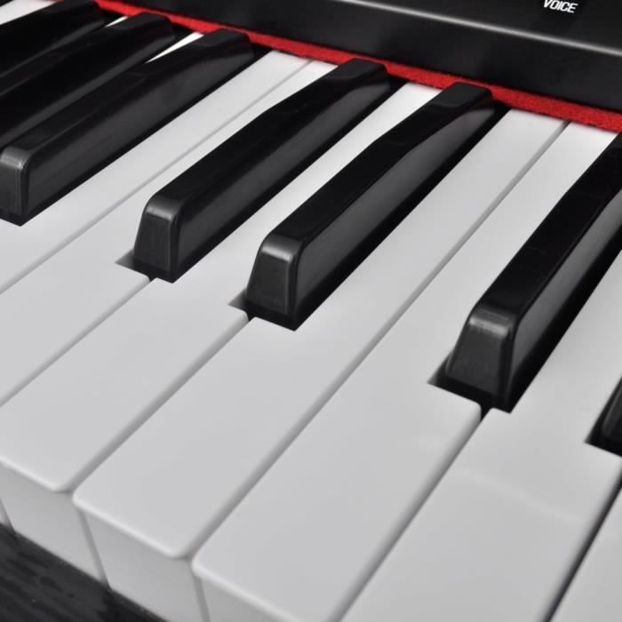 GOPLUS Piano Numérique 88 Touches Pliable,Double Clavier Lumineuses avec  Pédale de Sustain, Pupitre de Partition,MP3/USB/MIDI,Noir - Cdiscount  Instruments de musique