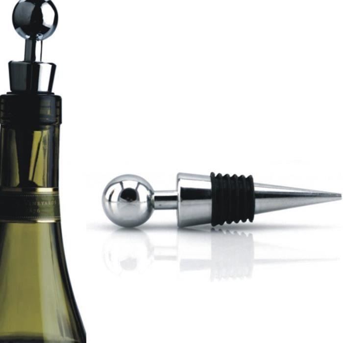 Bouchon pour bouteille de vin alliage + plastique - La cave Cdiscount