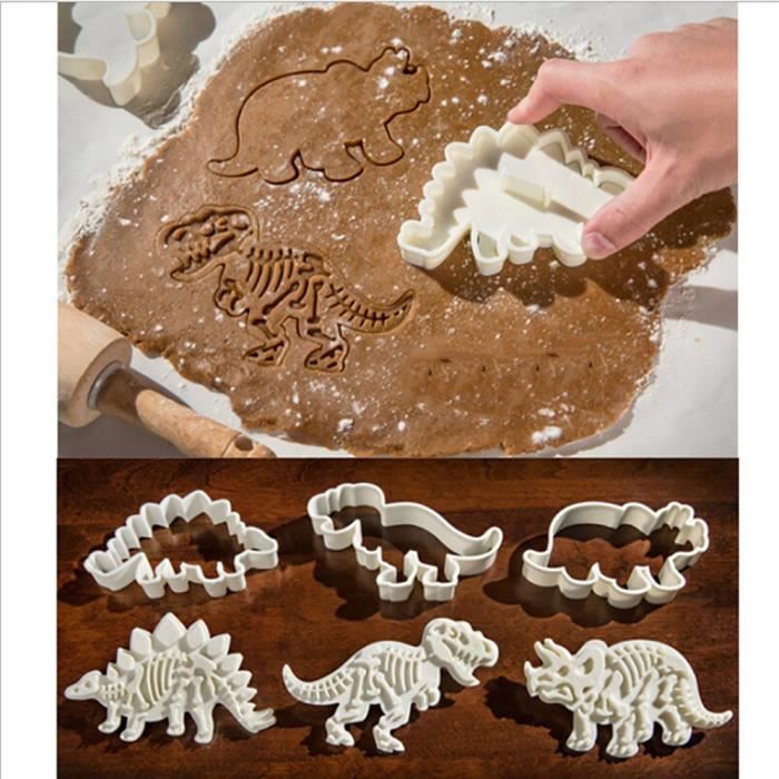 Biscuits DIY Moule Gâteau Dinosaure Forme Biscuit Coupeur Moule de Cuisson  3D Biscuit Moule du Sucre Arti at Décoration Outil De - Cdiscount Maison
