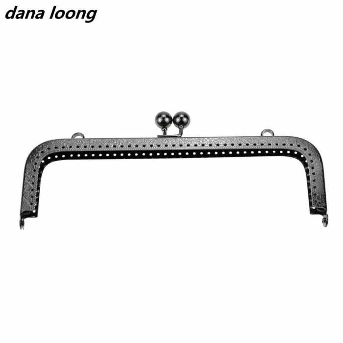 4PCS Cadre de Sac à Main en Métal, Fermoir Porte Monnaie Fermoir de Baiser 20.5cm