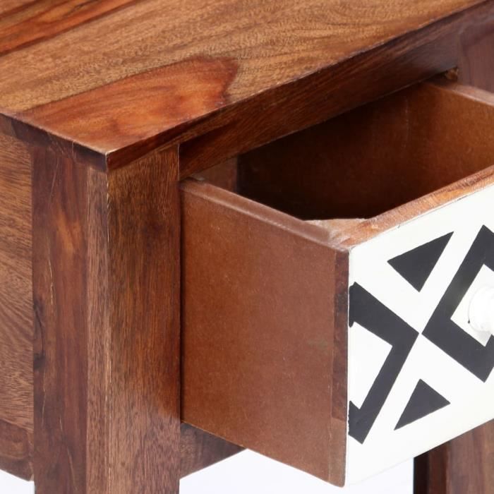 Ayhao2 Table de chevet 30 x 30 x 50 cm Bois massif de Sesham 60299 ...