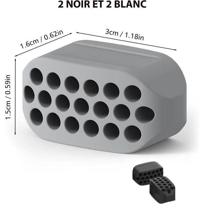 6pcs Exerciceur Mâchoire Jawliner Silicone – Lot De 6 (Débutant, Intermédiaire, Avancé) 3 Couleurs Pour Hommes & Femmes