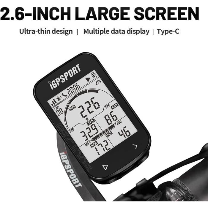 Ordinateur de velo GPS Compteur de Vitesse et Compteur kilometrique sans Fil Ant Ordinateur de velo Rechargeable etanche IPX7 av Cdiscount Sport