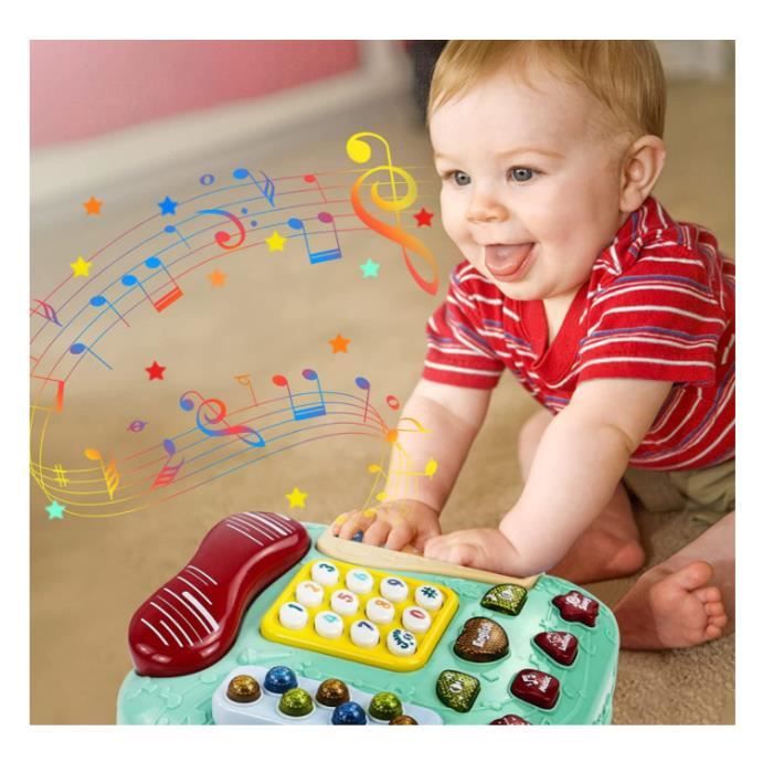 Jouet Enfant 1 an 2 Ans Jouets Musicaux 5 en 1 Telephone