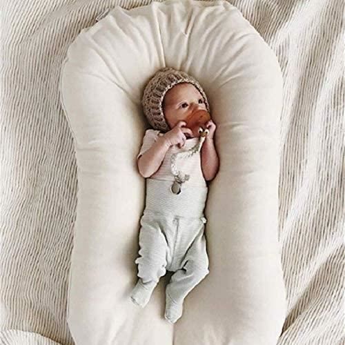 Bellochi Cocon Bébé Réducteur De Lit - Nid D'allaitement En Mousseline - 90x60 Cm - Gris
