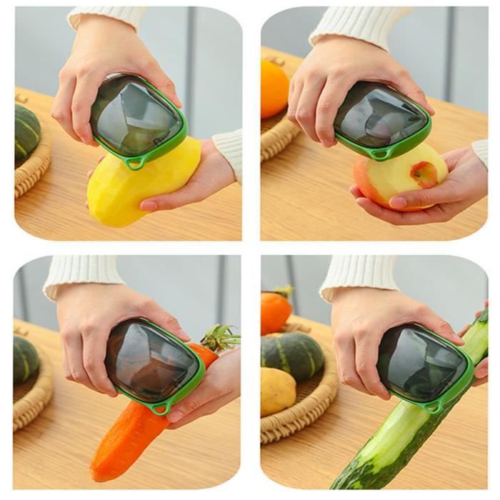1PC Rose - Couteau à éplucher, éplucheur de fruits, râpe à carottes pour  trancheur de légumes, Type de stocka - Cdiscount Maison