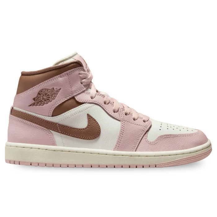 Chaussures - Nike - Air Jordan 1 Mid - Femme - Rose - Cuir Rose