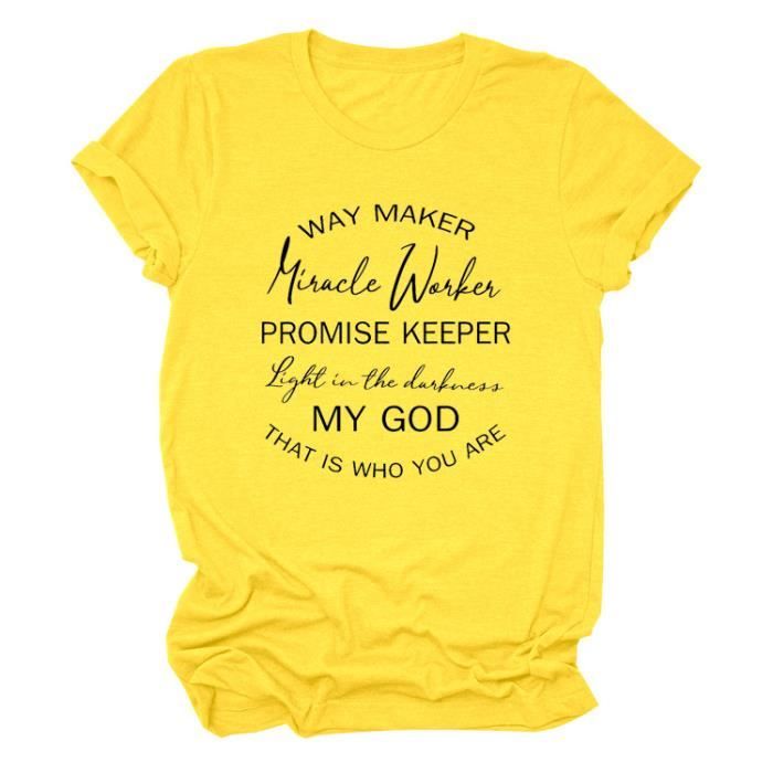 T shirt femme jaune shop