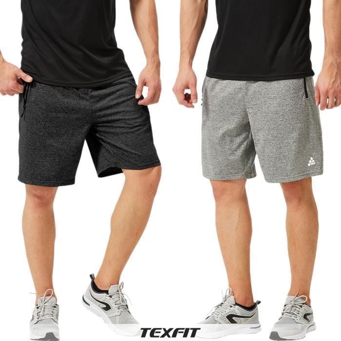 Short de Sport Anti Transpirant Texfit Homme Respirant L ger