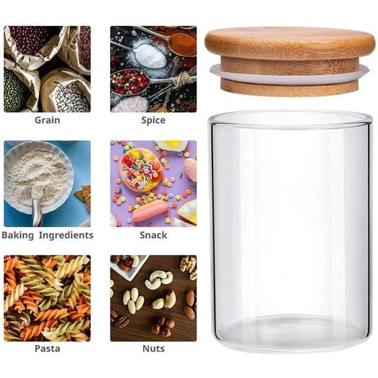 Lot De 4 Couvercles En Silicone Pour Gobelets En Verre Avec