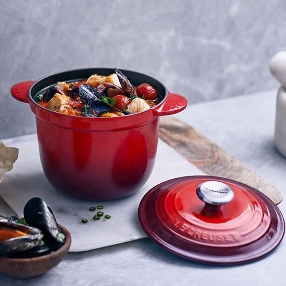 Poêlon En Fonte Le Creuset Orange 18 Cm Vintage 70's - Avec Couvercle, Super état !