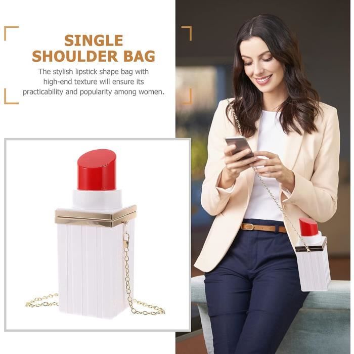 Sac a main rouge a levre discount