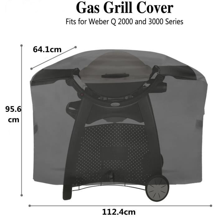 Housse De Protection Pour Table De Préparation BBQ Unity XL - Oxford 600D Imperméable - 125x60x80 Cm