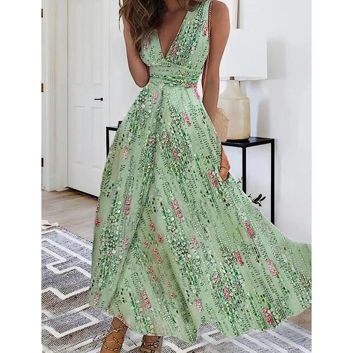 Robe portefeuille longue casual discount