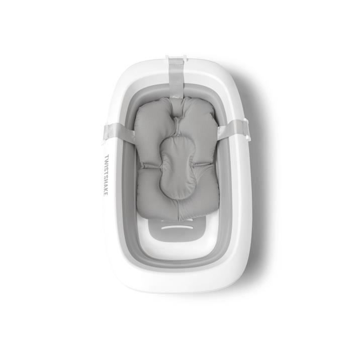 Twistshake Baignoire Pliable Légere et Compacte pour le Bain du Nouveau  Bébé, Antidérapante et Confort, Pliable Ultra Compacte, 0 Mois+,  Contenance