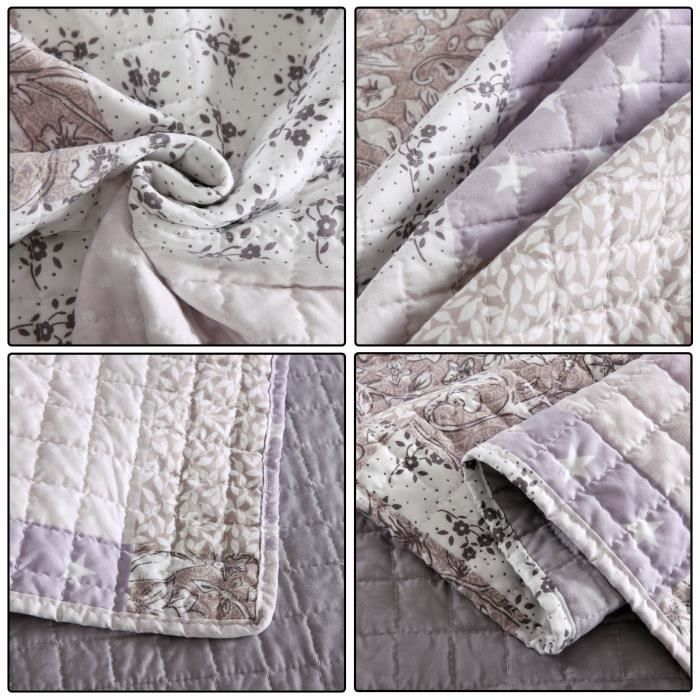 Couvre Lit 2 Personnes 220x240 Dessus De Lit.couvre-lit Matelassé.jeté De Lit Pour Lit Double.240x260 Cm.patchwork Vert Clair Couvre Lit 2 Personnes 240x260