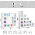 SONGMICS Armoires Etagères Plastiques 15 ou16 Cubes, Meubles de Rangement, Blanc LPC902W-3