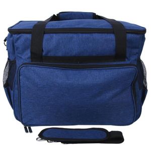Sac De Rangement Pour Laine Et Tricot - 26,5x26,5x31,5cm, Poches Multiples, Poignée Et Bandoulière