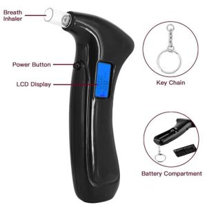 IFaca Éthylotest Électronique Rechargeable – Précis, Portable Avec USB & Écran LCD Pour Usage Domestique
