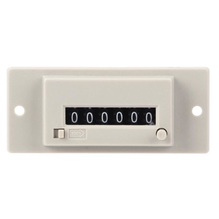 Compteur Numérique LED à 6 Chiffres - Capteur Réglable 30-300mm - Pour Objets Transparents Ou Colorés - Usine, Atelier, Parking, Convoyeur