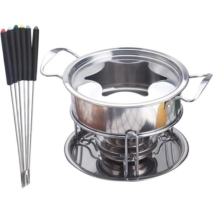 Service à Fondue En Fonte émaillée 6 Fourchettes - 16303734 - Appareil à fondue
