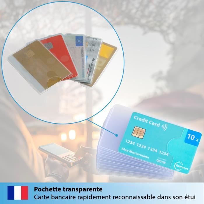 Rfid Protection Carte 10 U00e9tuis Carte Bancaire Magnu00e9tiques