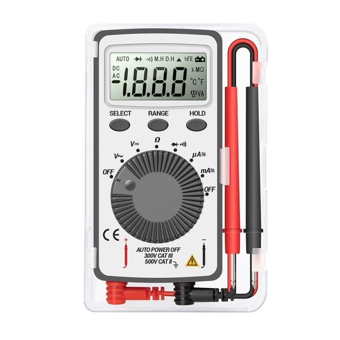 Multimètre Numérique Avec Pince Ampèremetrique AC DC LCD Mètre - Cdiscount  Bricolage