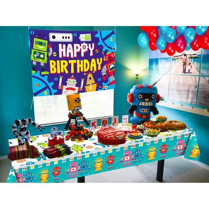 Robot Decaration Robot Décoration D'Anniversaire Robot Ballon D'Anniversaire Fête D ...
