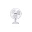 Team Kalorik Ventilateur de Table en M/étal Blanc//Argent/é 3 Vitesses 35 W 30 cm TKG VT 1021 Fonction Oscillation