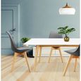 Lot De 2 Chaises Lily Gris Fonce Scandinave Achat Vente