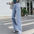 Jeans longs femmes - taille haute à - FR36ZOP-0