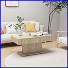 Table basse - CUQUE - Chêne sonoma - 96x50x45 cm - Aggloméré - Montage requis