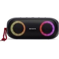 Aiwa BST-650 Haut-parleur Bluetooth Portable avec Light Show, Hyper Bass, IPX6, Noir UE