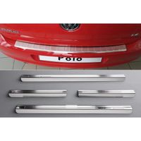  plaques de seuil et protection de pare-chocs pour VW Polo V 6C 2014-07/2017