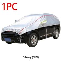 Demi-housse de Protection universelle pour voiture,imperméable,pour l'extérieur,Oxford,Protection UV,anti-poussière- SUV Silver