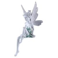 Statue de fée tournesol, belle Sculpture d'ange, figurine réaliste, ornement en pierre, jardin, cour, Art, décoration  A -IN5492