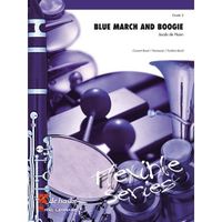 Blue March and Boogie, de Jacob de Haan - Score + Parties pour Orchestre d'Harmonie en Anglais/Allemand/Français/Néerlandais